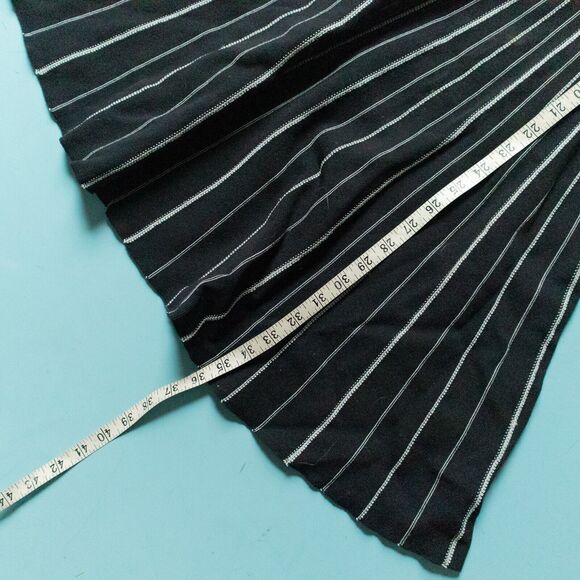 Kate Spade New York Black Striped Knit Fit Flare Sleeveless Dress Size XSmall - Picture 7 of 9